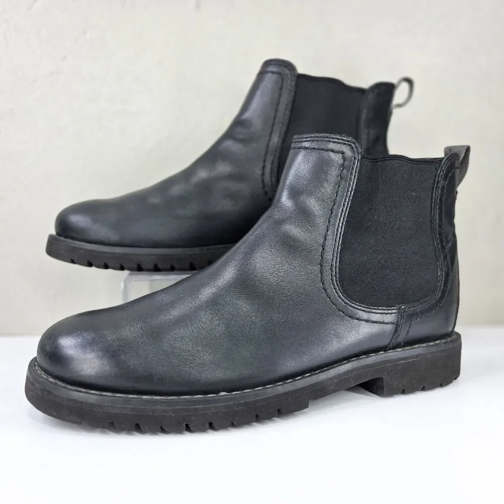 Cole Haan Black Leather Chelsea Boots C19781 Sz 8.5